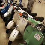 Scooters for sale at Tokyo Vespa