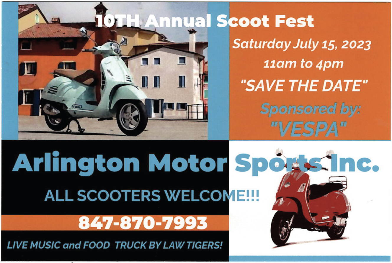Vespa Scoot Fest postcard image